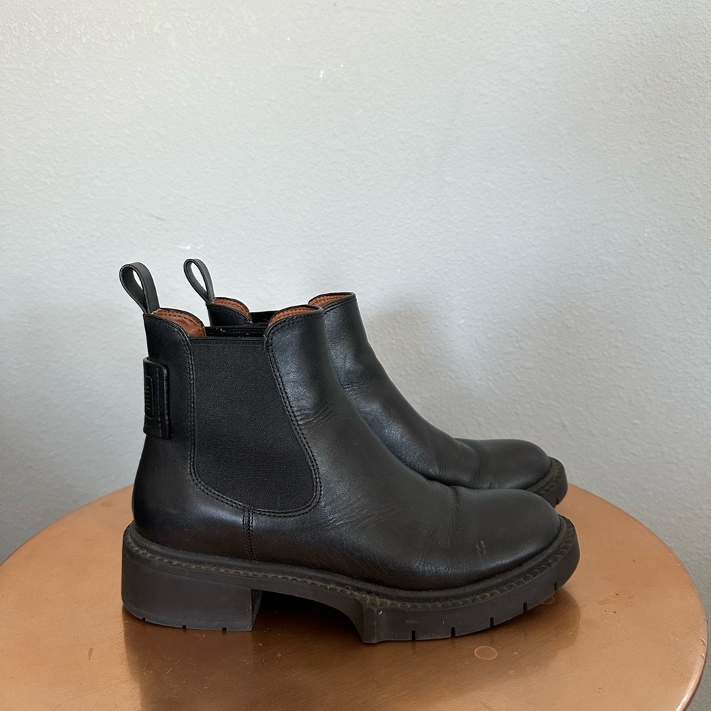 Coach Linden Leather Chelsea Boots - Picture 4 of 8